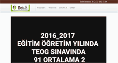 Desktop Screenshot of dorukkoleji.net