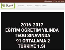 Tablet Screenshot of dorukkoleji.net